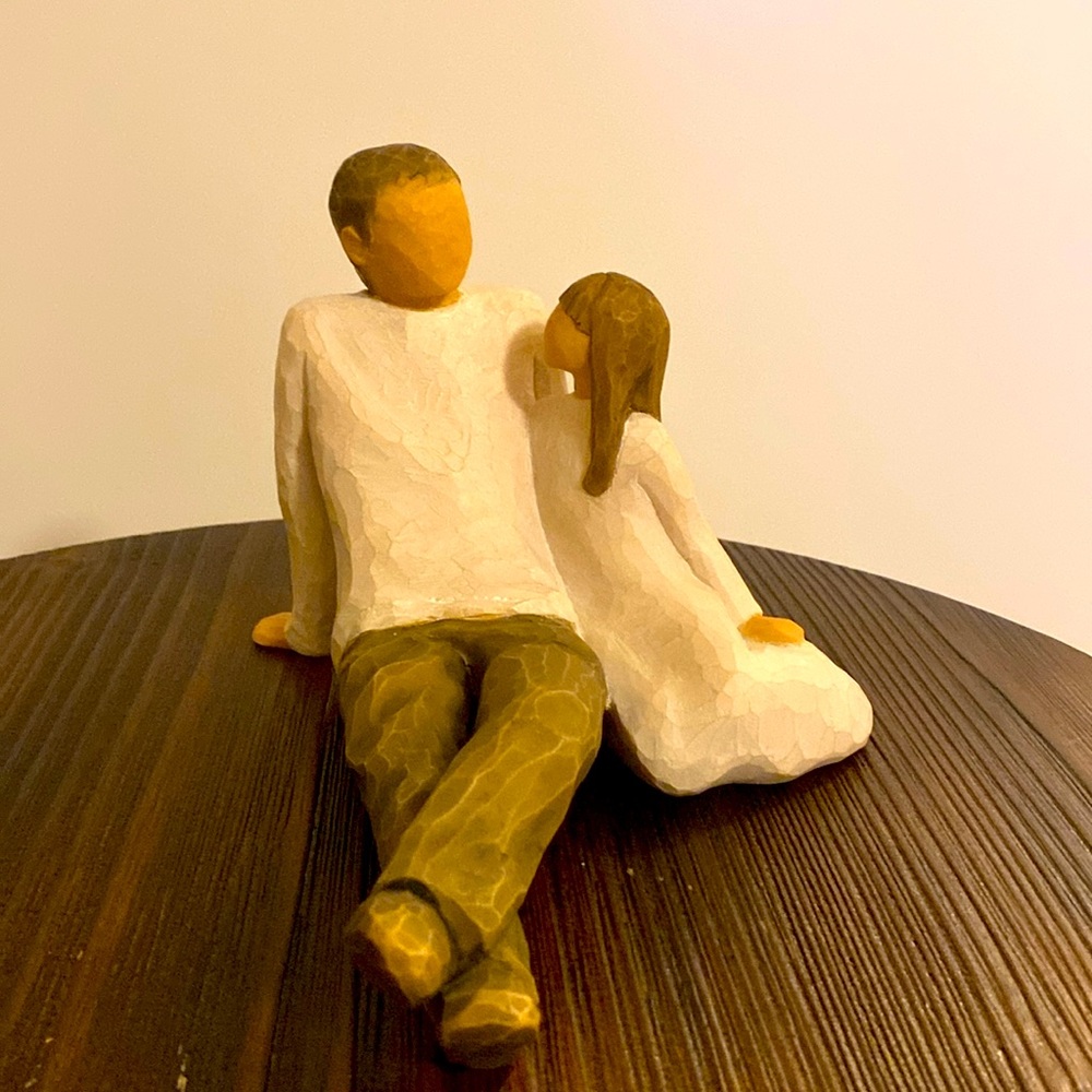 Willow Tree Father and Daughter Carving Figurine